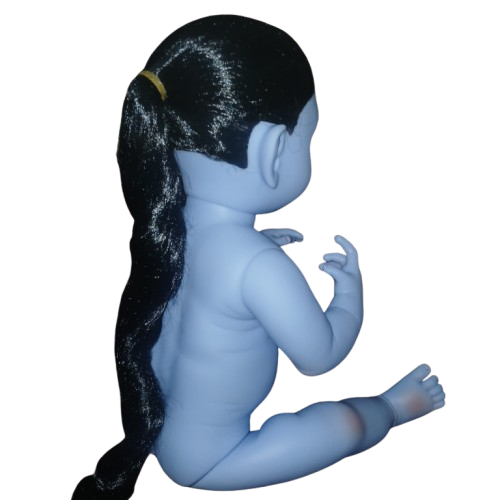 23 Inch Blue Silicon Laddu Gopal ji