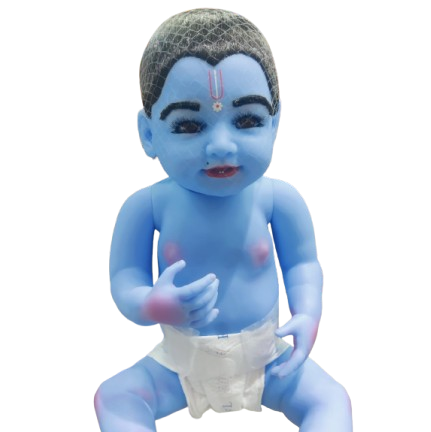 Silicone Laddu Gopal ji - Blue (20 inch )