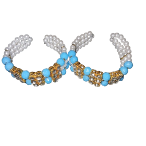 Premium Pearl Kangan for Laddu Gopal Ji (Blue)
