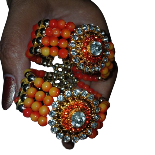 Premium Pearl Kangan for Laddu Gopal Ji (orange)